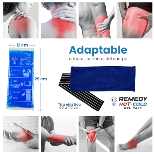 Miniatura 3 de Boston Tech Remedy Bolsa De Gel Frío Y Calor Con Funda Multiposición Terapia Frío-Calor Ideal Para Lesiones, Recuperación Muscular, Fisioterapia Y Uso Doméstico Pack De 2