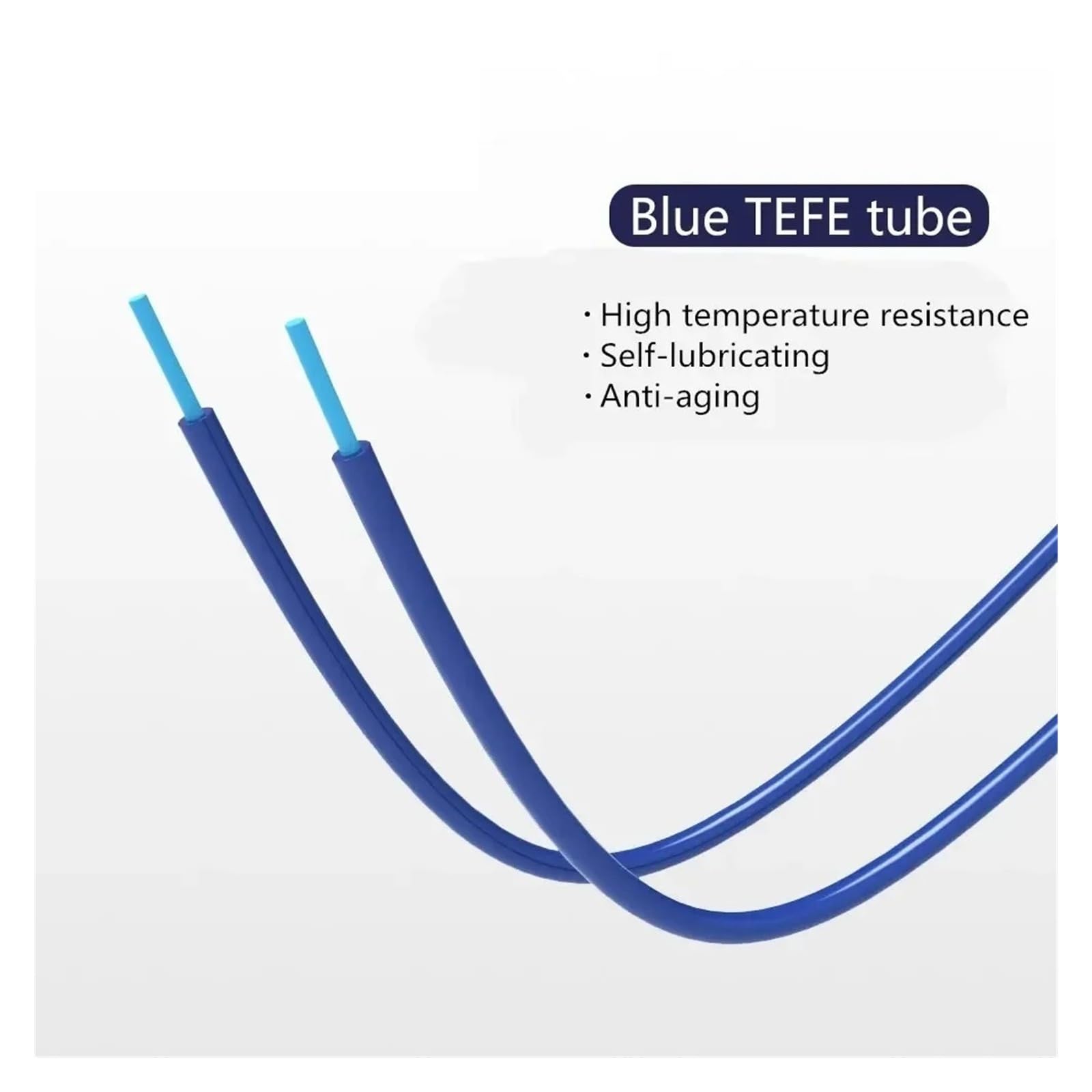 Compatible con Creality, tubo de PTFE de 5M for extrusora Ender 3/CR-10 | Tubo de teflón de filamento de 1,75mm, ID 2mm OD 4mm, extrusora Bowden con cortador, pieza de impresora 3D(White)