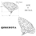 QOBEBOTA Chunky Silver Rings Big Thumb Ring Boho Filigree Flower Ring Fashion Full Finger Wide Band Womens Rings for Cocktail Party Jewelry Christmas Gifts Size 8 Statement Rings for Women