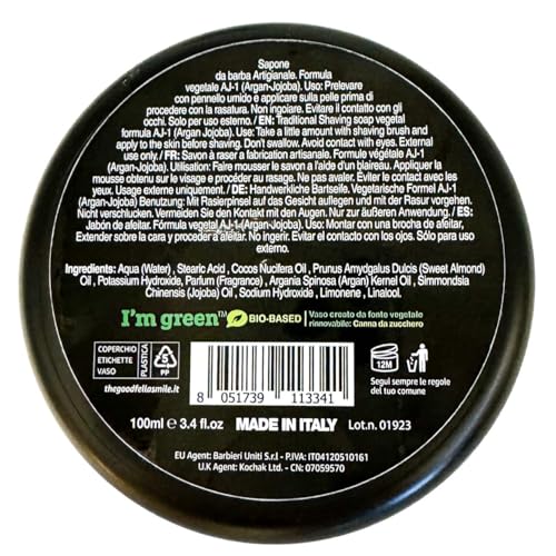 The Goodfellas' Smile, Luxury Shaving Soap, Formulated for Use with A Shaving Brush, Made in Italy (SOLO - Sandalwood & Orange) - Image 3