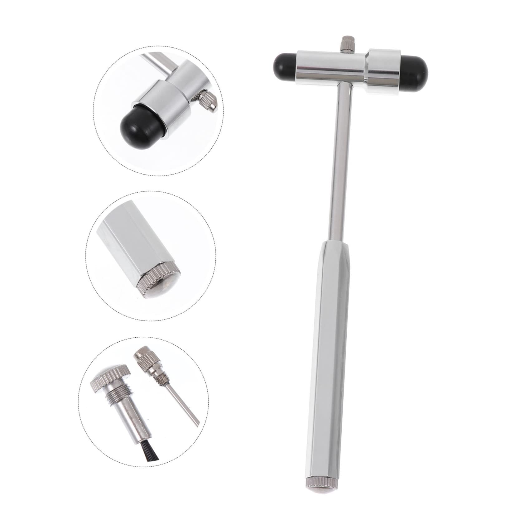 Alipis 4 Stck. Medizinischer Reflexhammer aus Praktischer Diagnosehammer mit Integriertem Punkt Massageaufsatz für Nervenuntersuchungen in Zuhause