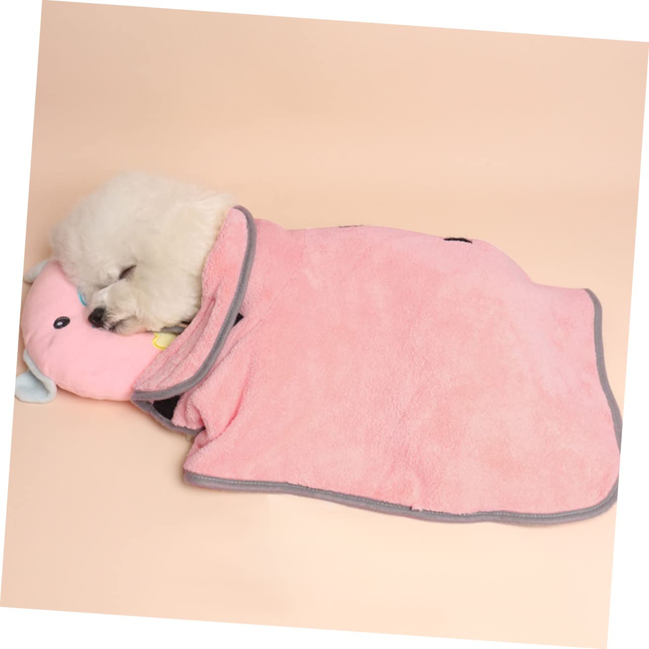 HANABASS 3pièces Peignoir De Bain pour Animaux Microfibre Serviette Absorbante Et pour Chiots Plusieurs