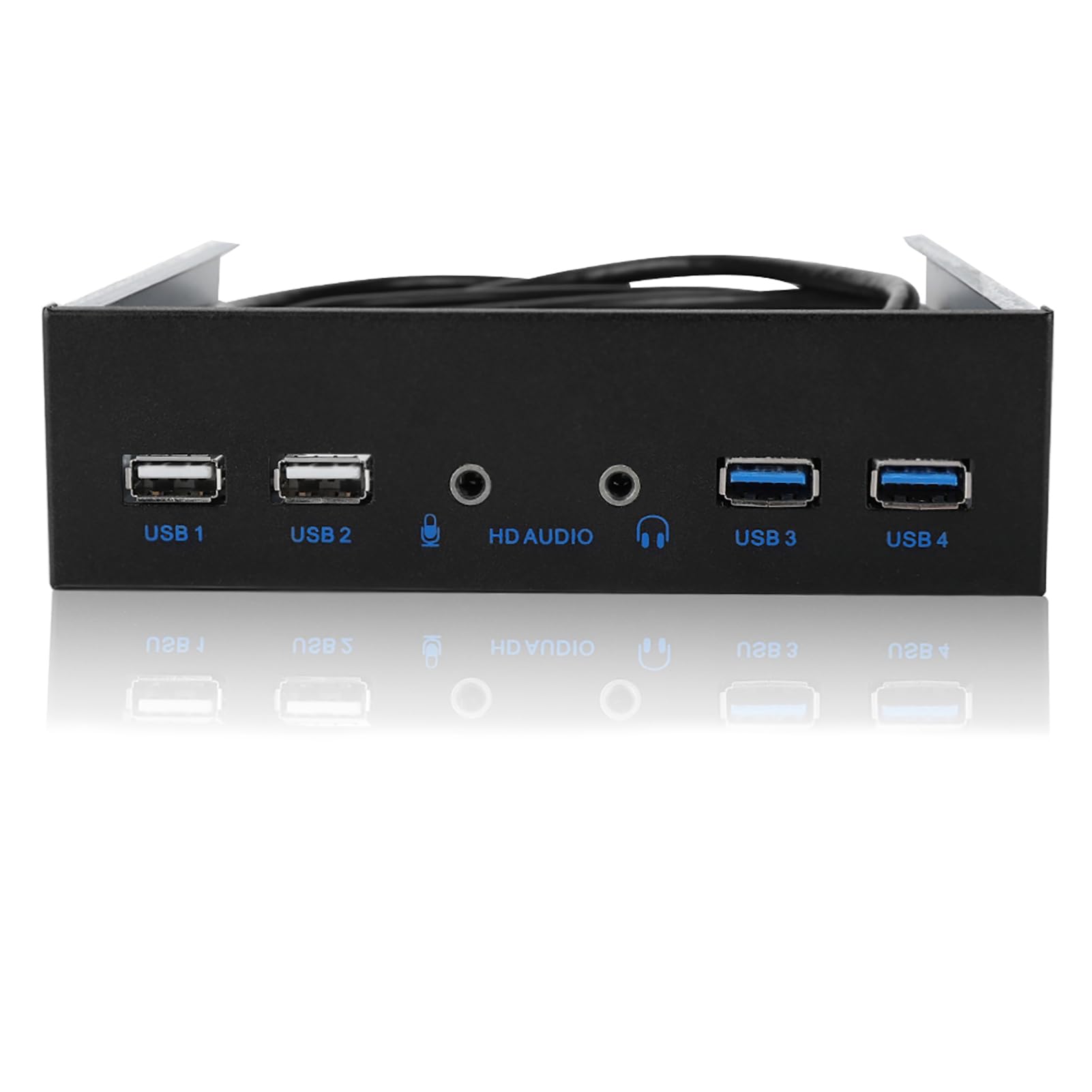 ASHATA Panel Frontal Multifuncional Con 6 Puertos De USB (4 * USB3.0 De