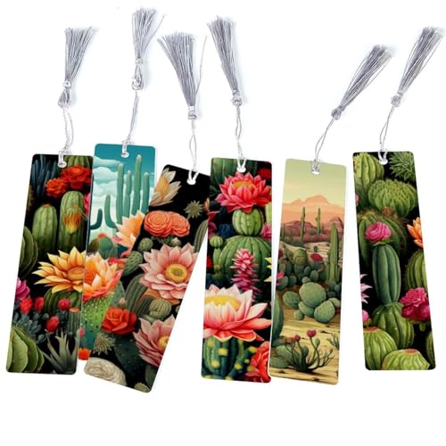 Marque-pages cactus colorés, petite idée cadeau originale pour anniversaire et fête