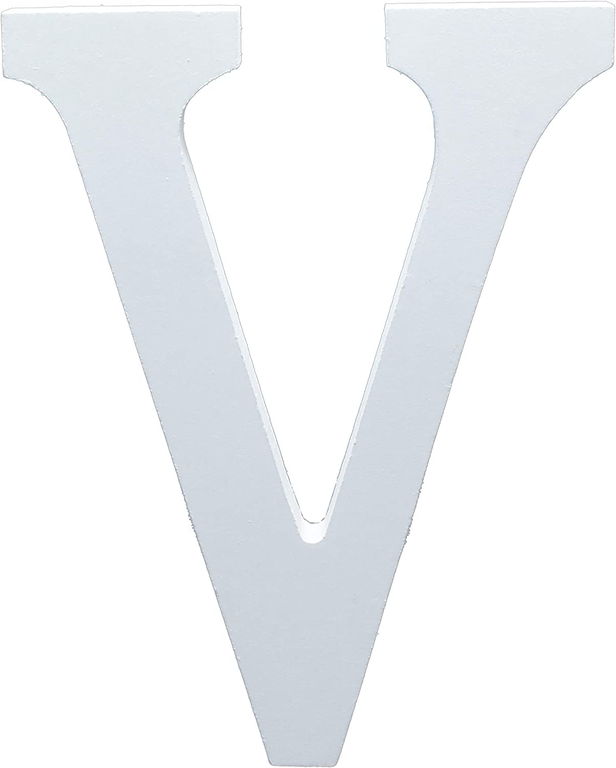 White Wooden MDF Letter V - Size 30cm Tall - Free Standing Wooden Letters for Arts & Crafts Personalized Name Decor