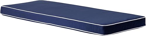 PNP FKJP Cojín de banco para exteriores, 48 x 18 x 3 pulgadas, cojines impermeables para muebles de patio, cojín para columpio de porche al aire