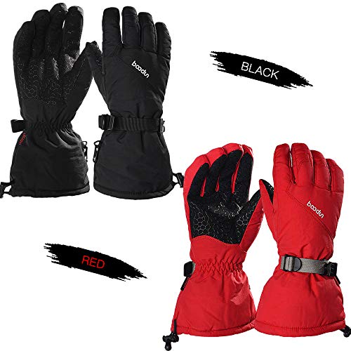 Luvas esportivas, Andoer Luvas antiderrapantes para esqui de inverno, mulheres, homens, resistentes