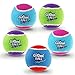Gigwi Squeaky Tennis Ball Dog Toys, Interactive Dog Ball for Small and Medium Dogs Training, 2.5â€ Colorful and High Bounce Rubber Toyï¼ˆ5 Packï¼‰