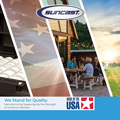 Suncast Outdoor Storage Box - 22 Gallon Light Taupe Resin Outdoor Deck Box with Seat, Weatherproof Patio Storage Bin Container for Keeping Cushions, Tools & Towels for Pool, Yard, & Garden - image 8