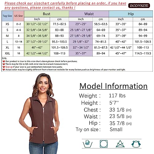 MISS MOLY Vests For Women Casual Lightweight Full-Zip Military Vest Golf Sleeveless Jacket with Pockets - Image 5