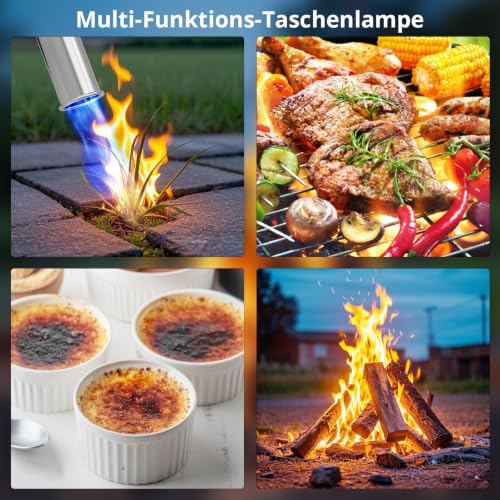Sondiko Flambierbrenner Propanbrenner L8010, Sous Vide, Bunsenbrenner Lagerfeueranlasser, Gasbrenner von Steak, Grillen… – Ansicht 6