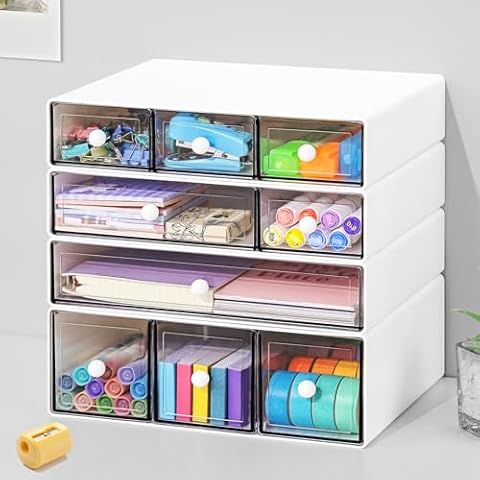 JOENCOST 9-Drawer Stackable Desk Organizer Cover