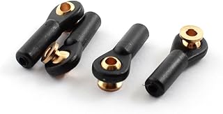 Aexit 4Pcs RC Electrical equipment Car Spare Parts Tie Rod Ends Brass Ball Link 3x3x27mm