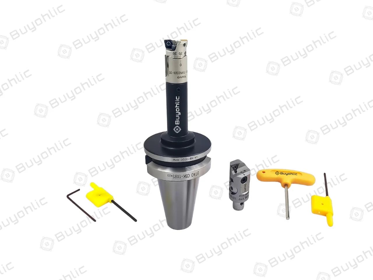 Buyohlic New BT40 CBK-1 x 85 Adaptor for Holding Micro Adjustment Boring Heads (with Rough & Fine Boring Head)