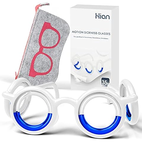 Anti- Motion Sickness Smart Glasses, Ultra-Light Portable Nausea Relief Glasses, Reduce Airsick Sickness Seasickness Glasses for Sport Travel Gaming, No Lens Liquid Glasses for Adults or Kids Cover