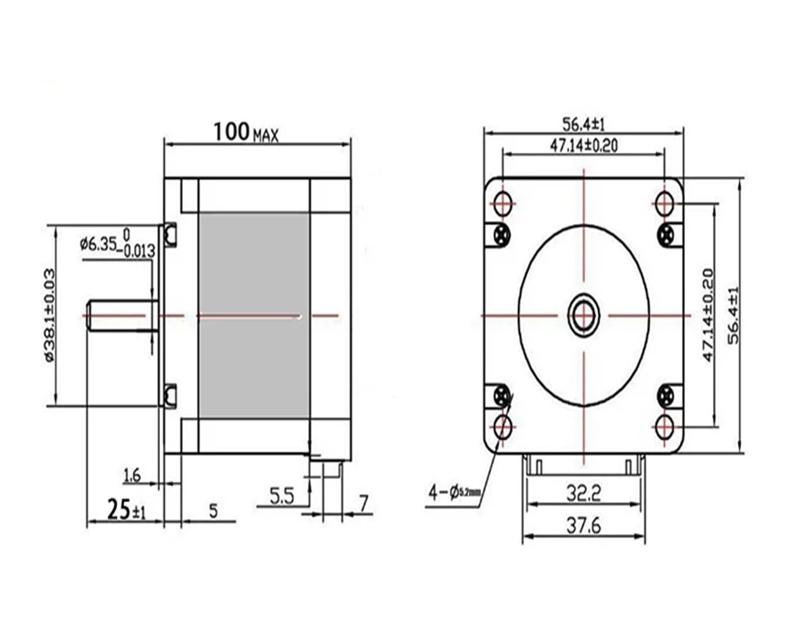 Schrittmotortreiber TB6600 Nema 23 Schrittmotortreiber 23HS10028 Schrittmotortreiber TB6600 + 350 W 36 V Netzteil + USB Mach 3 Buchsenzubehör