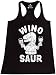 Shop4Ever Wino Saur Women's Racerback Tank Top Funny Tank Tops Medium Black 0