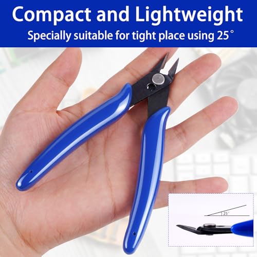 Miniatura 5 de Alicates De Corte De Micro Alambre, Herramientas De Corte De Precisión Para Hacer Joyas, Manualidades, Alicates Pequeños De 5 Pulgadas Para Impresión 3d, Modelos De Plástico, Joyería, Electrónica