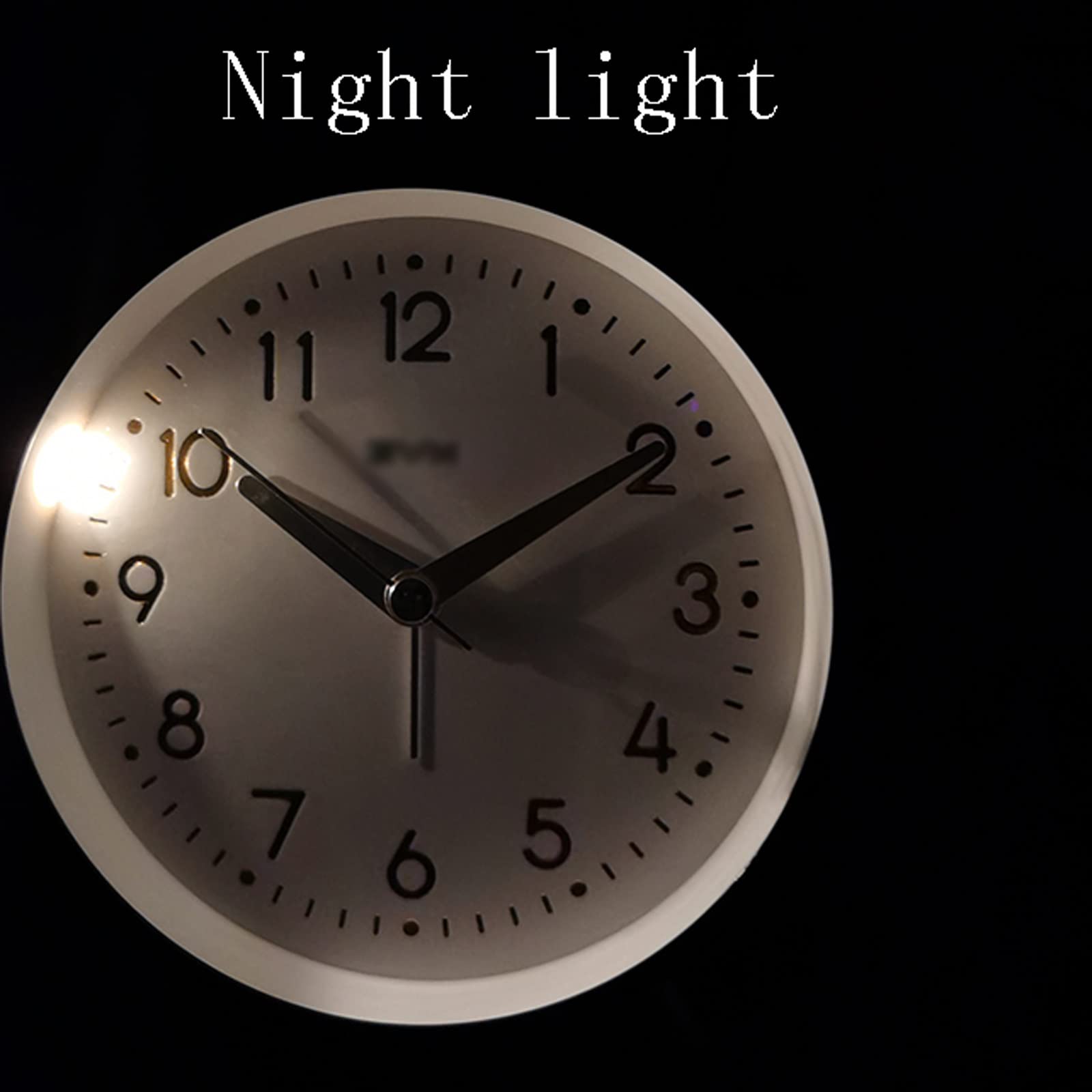 Reloj despertador de 4.5 pulgadas para personas que duermen pesadamente, reloj despertador silencioso sin tictac con retroiluminación que funciona con pilas, reloj despertador fuerte para dormitorio