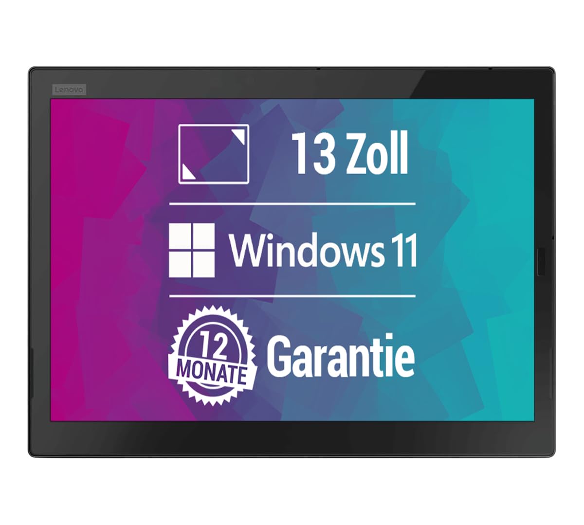 Lenovo ThinkPad X1 Tablet G3-13 Zoll 3K - Intel Core i5-8350U@ bis zu 3,6 GHz 8 GB 256 GB SSD Webcam (Generalüberholt)