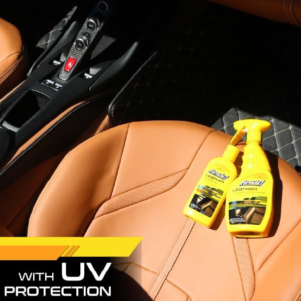Miniatura 6 de Formula 1 Líquido limpiador y acondicionador de cuero, versátil limpiador de interiores para automóviles que trata todas las superficies de cuero,