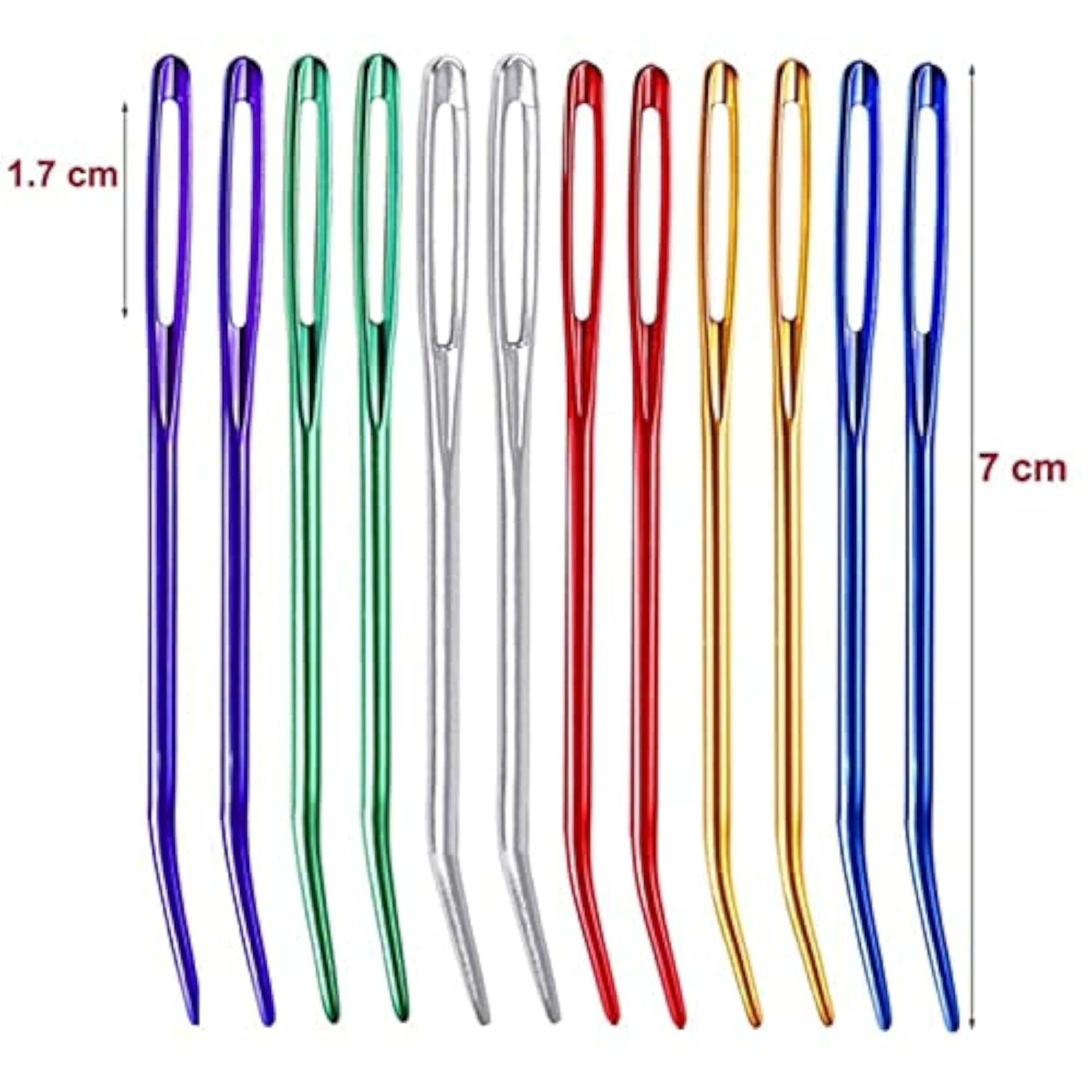 6x12 Yarn Needles Set Crochet Knitting Sewing Tools