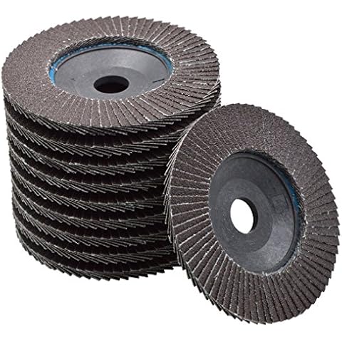 Wokesi 10pcs 4" Flap Grinding Wheels For Angle Grinder, Ideal Grinding, Polishing, Rust Removing (150#Grit, D100×W22×H16g150) Cover