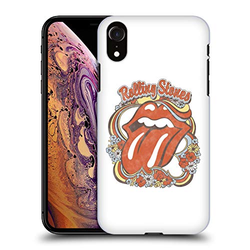The Rolling Stones Coque iPhone XR Rock Mythique Langue Fleurs