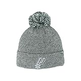 San Antonio Spurs NBA Officially Licensed Beanie Pom Nimbus Grayscale Grey