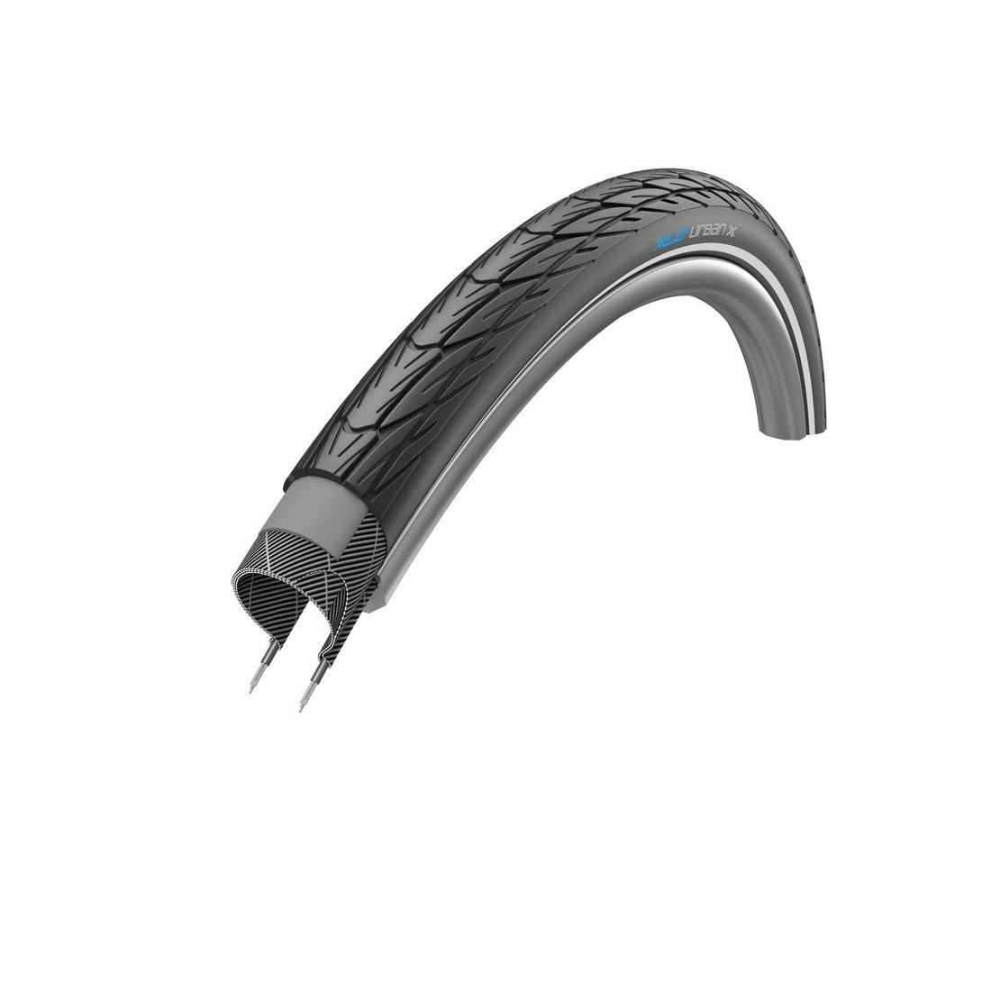 XLC Fahrradreifen – Fahrradreifen, schwarz, 28 Zoll 40-635 Reflex
