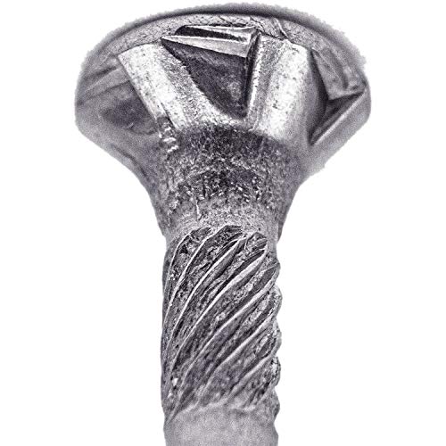 Tornillo para madera de acero inoxidable grado 305 con cabeza plana y sistema de apriete Torx de 8x1.5 pulgadas - paquete de 1 libra (aprox. 197 piezas) miniatura 4