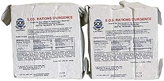 SOS Food Labs 185000826 Emergency 3600 Calorie Food Bar (Pack of 2)