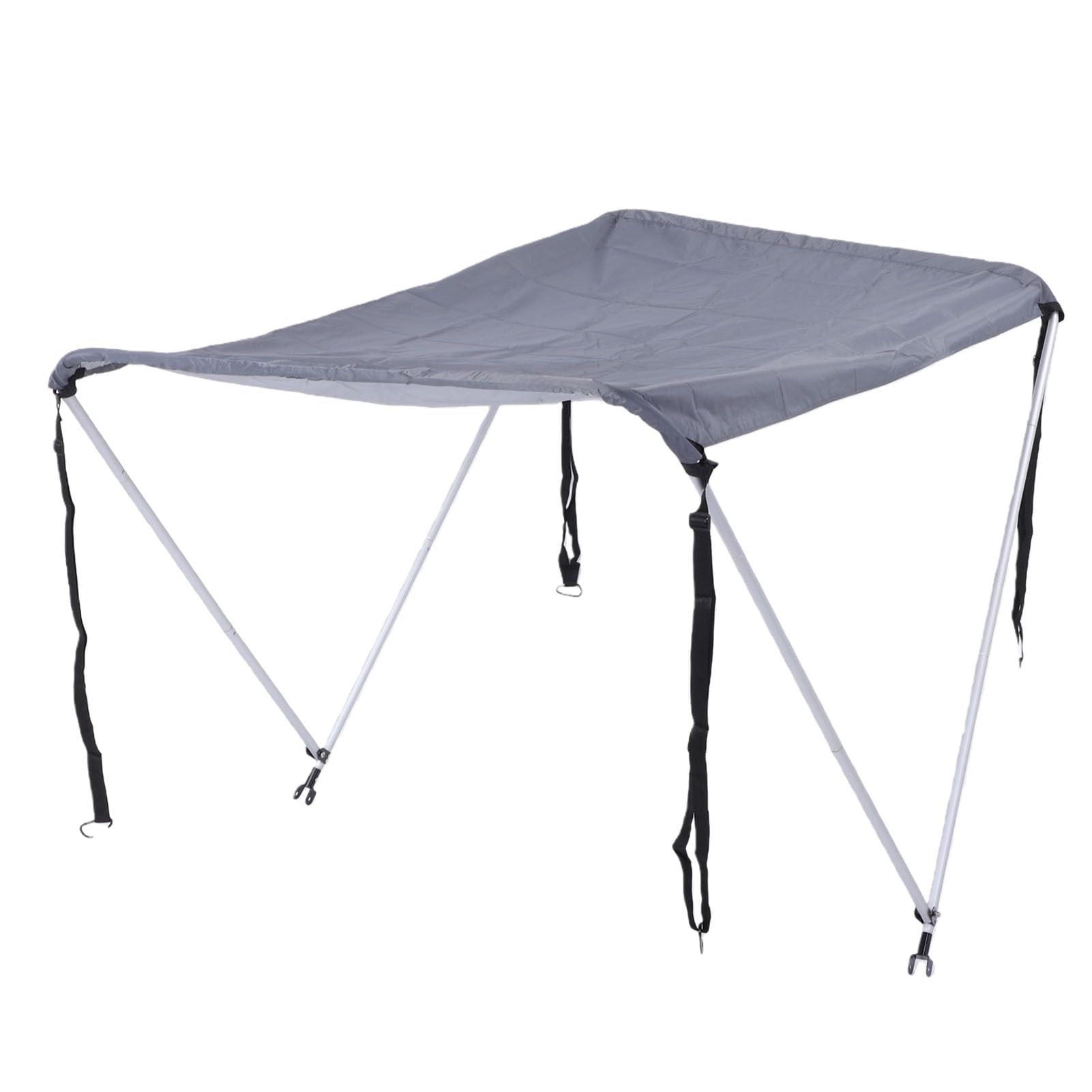 RiToEasysports Zadaszenie łodzi z tkaniną Oxford 210D, Osłona Przeciwsłoneczna do Baldachimu Kajaka z ramą ze Stopu Aluminium, 160 X 120 X 110 Cm, Regulowane Paski do łodzi Rybackich o Szerokości od