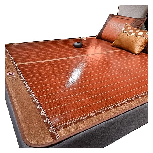 Alfombrilla De Enfriamiento Colchoneta para Dormir De Verano, Enrollable Plegable Bambú, Colchonetas Frescas Transpirables, Ropa Cama para Dormitorio(1.8 * 2M/70 * 78')