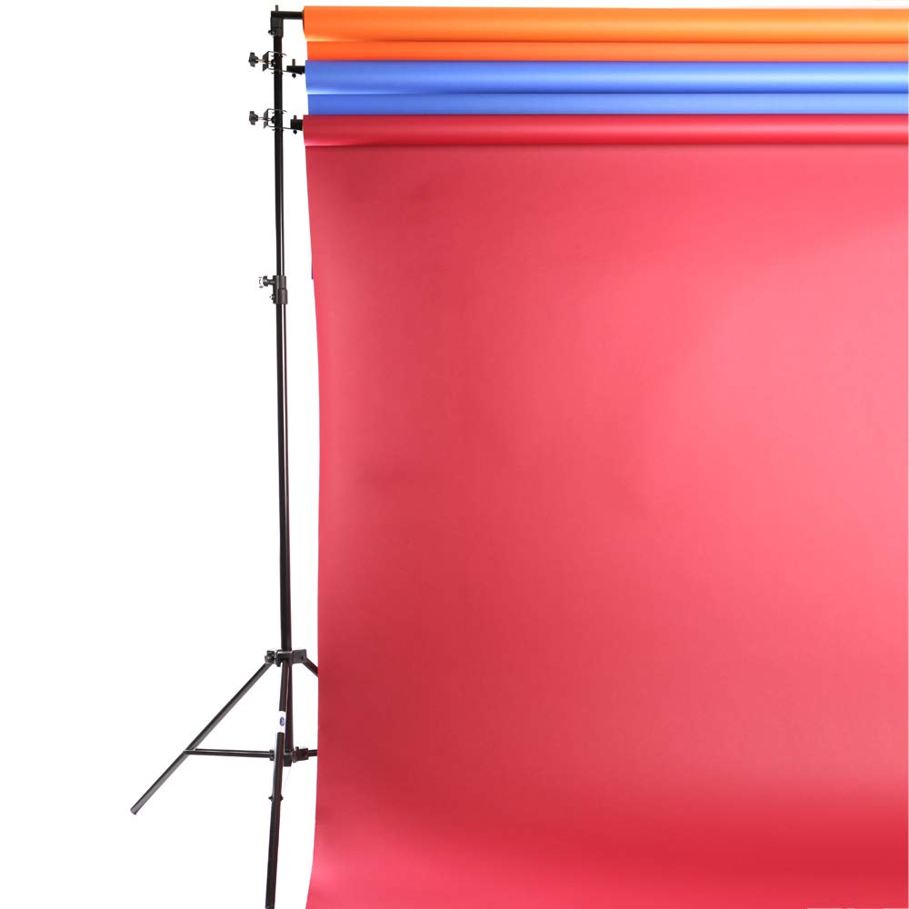 Savage Polevault Supporto Multiplo per Sfondo Fotografico, 4 Barre Trasversali Incluse per Multipli Sfondi, Sfondi per Servizi Fotografici, Accessori per La Fotografia, Nero Opaco
