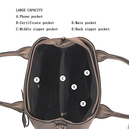 Image of Purses and Handbags for Women Fashion Ladies PU Leather Top Handle Satchel Shoulder Tote Bags