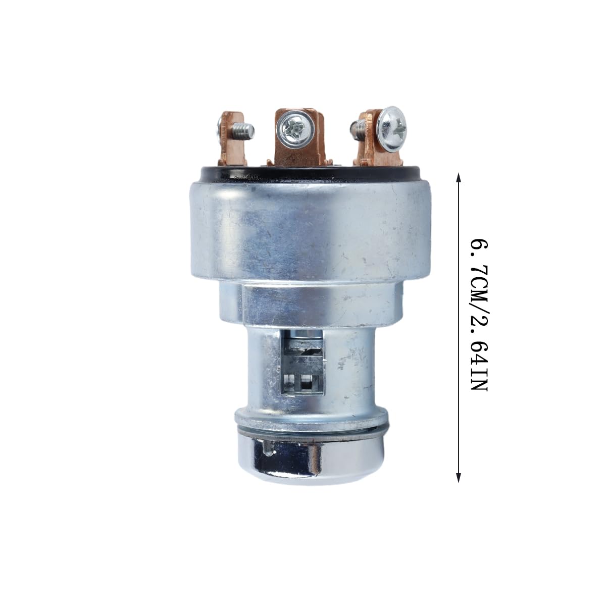 Ausi Interruttore di accensione di ricambio con 2 chiavi compatibile con Kubota B5100 B6100 B7100 Grasshopper 721 Cub Cadet 66706-55120
