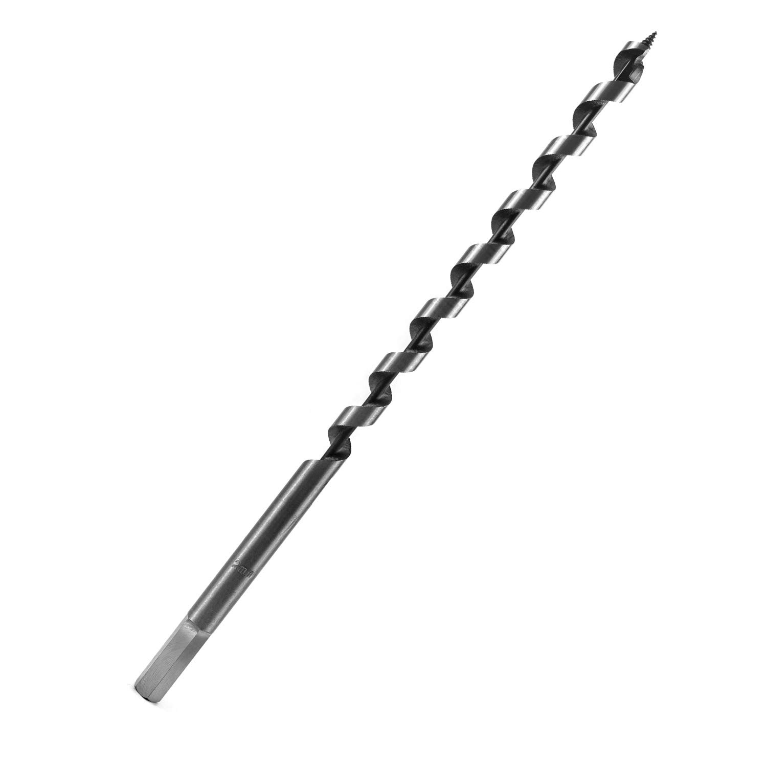 QWORK Trapano a Spirale Punte per Legno, Auger Bit con Codolo Esagonale, Diametro 16mm Legno 300mm, 1 Pezzo