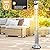SereneLife Infrared Patio Heater, 1500W Electric Standing with Remote Control, IP44 Approved, Odorless, Three Power Settings, Indoor/Outdoor for Restaurant, Backyard, Garage, Decks