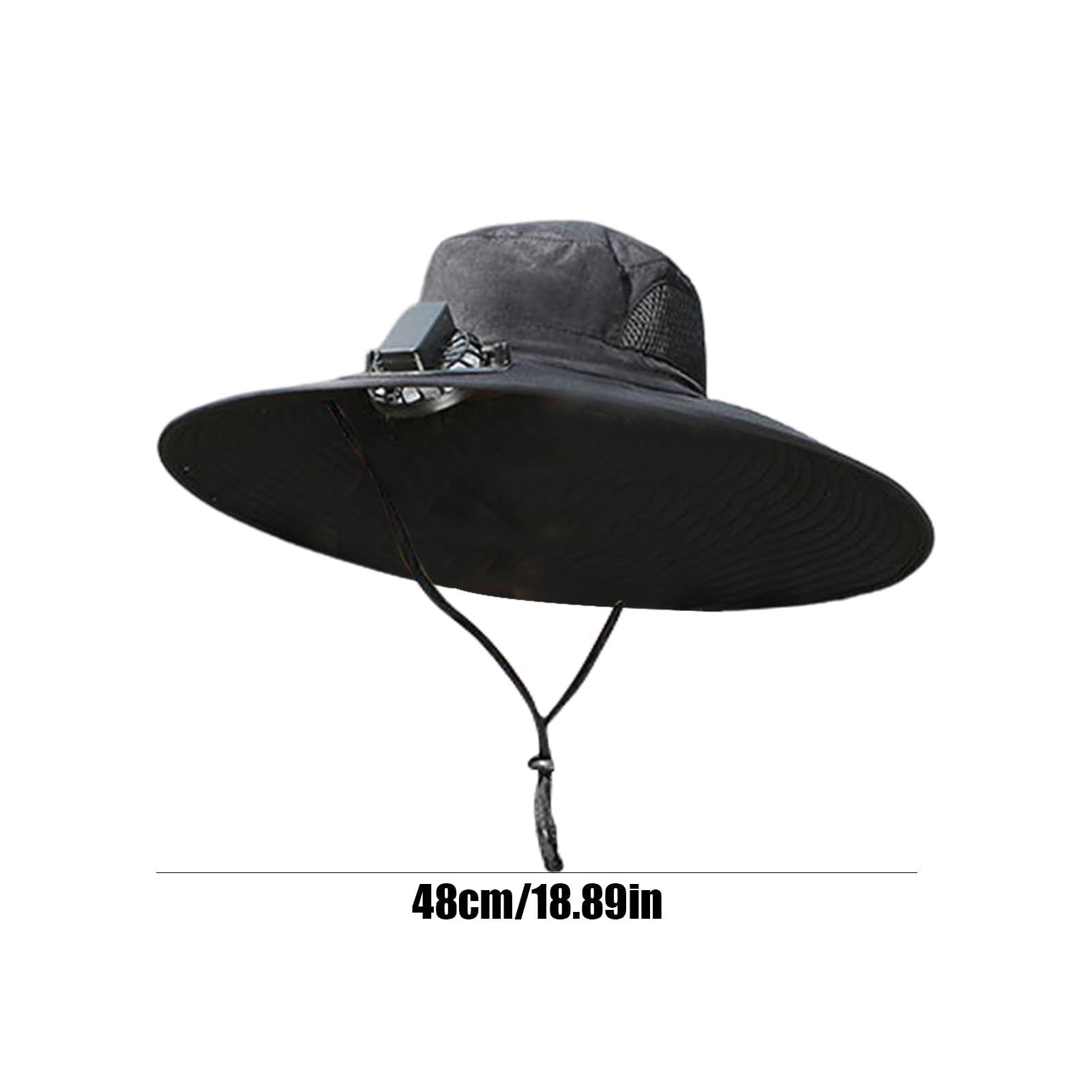 Cappello per ventilatore con pannello solare, tesa larga, protezione UV, ricarica USB, per corsa, ciclismo, escursionismo, pesca, donne e uomini