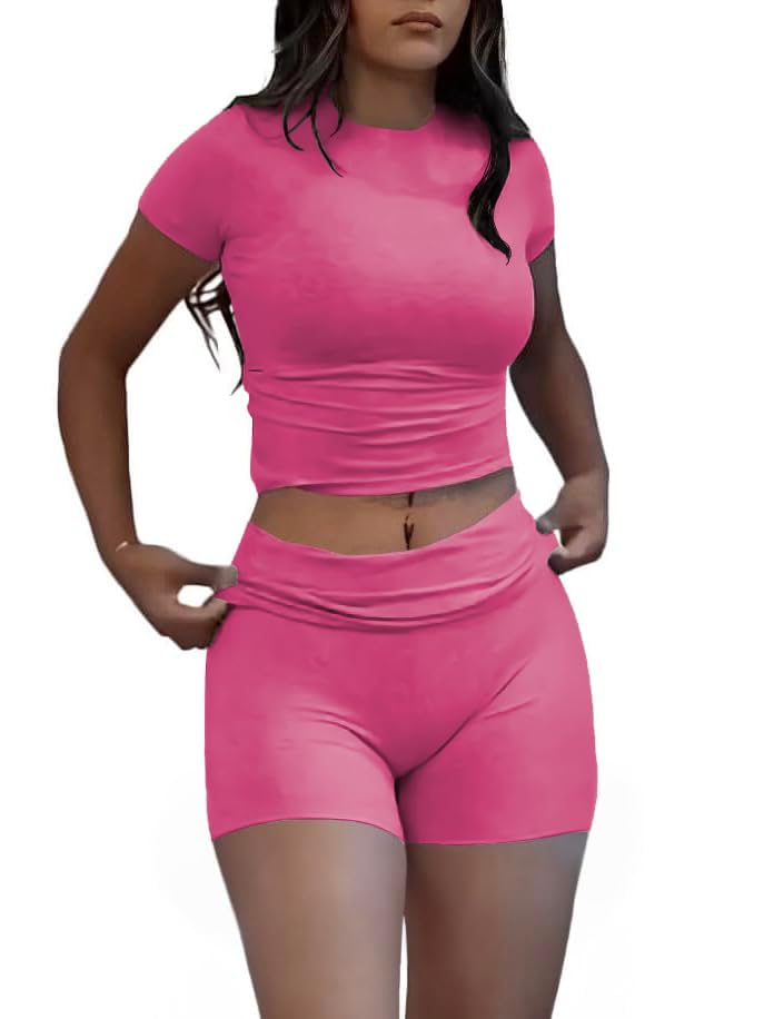 Image of Nimsruc Two Piece Lounge Sets For Women short sets