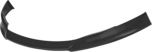 Vista 3 de Compatible con/reemplazo para parachoques delantero, estilo STL PU alerón de labio delantero negro, se adapta a Ford Mustang Base V6 GT V8 2013 2014