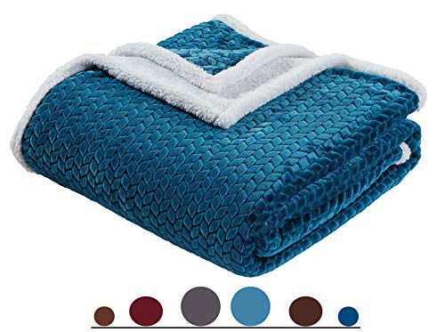 One-Day Sale: Up to 50% Off Luxury Braided Design Ultra Plush Heavy-Weight Sherpa Blanket Soft, Warm, Cozy