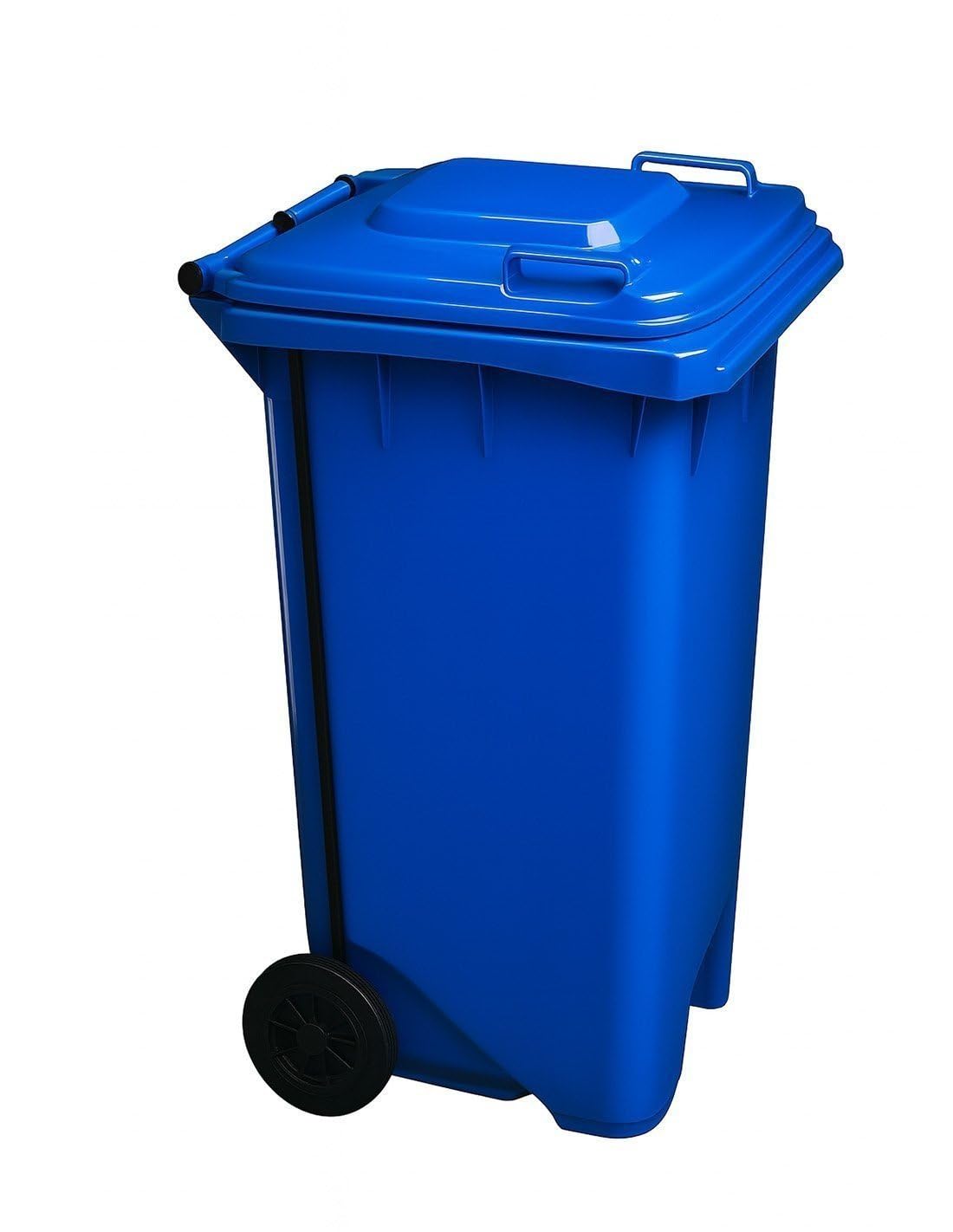 JARDIN202 - Contenedor de basura 120L - Con pedal - Azul