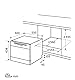Exquisit Tischgeschirrspüler GSP206-030D weiss | Spülmaschine 55 cm freistehend | Kleiner Geschirrspüler 6 Maßgedecke | Tischspülmaschine LED Display