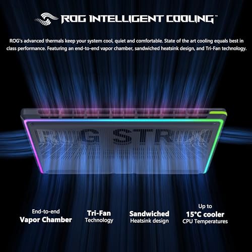 Image of ASUS ROG Strix G18 G815 Gaming AI Laptop | 18 inch 2.5k IPS 240Hz (100% DCI-P3, 500nits) | Intel Core Ultra 9 275HX | 64GB DDR5 2TB SSD | GeForce RTX 5070 | RGB Backlit Wi-Fi 7 Win11 Pro w /DLCA Accessory