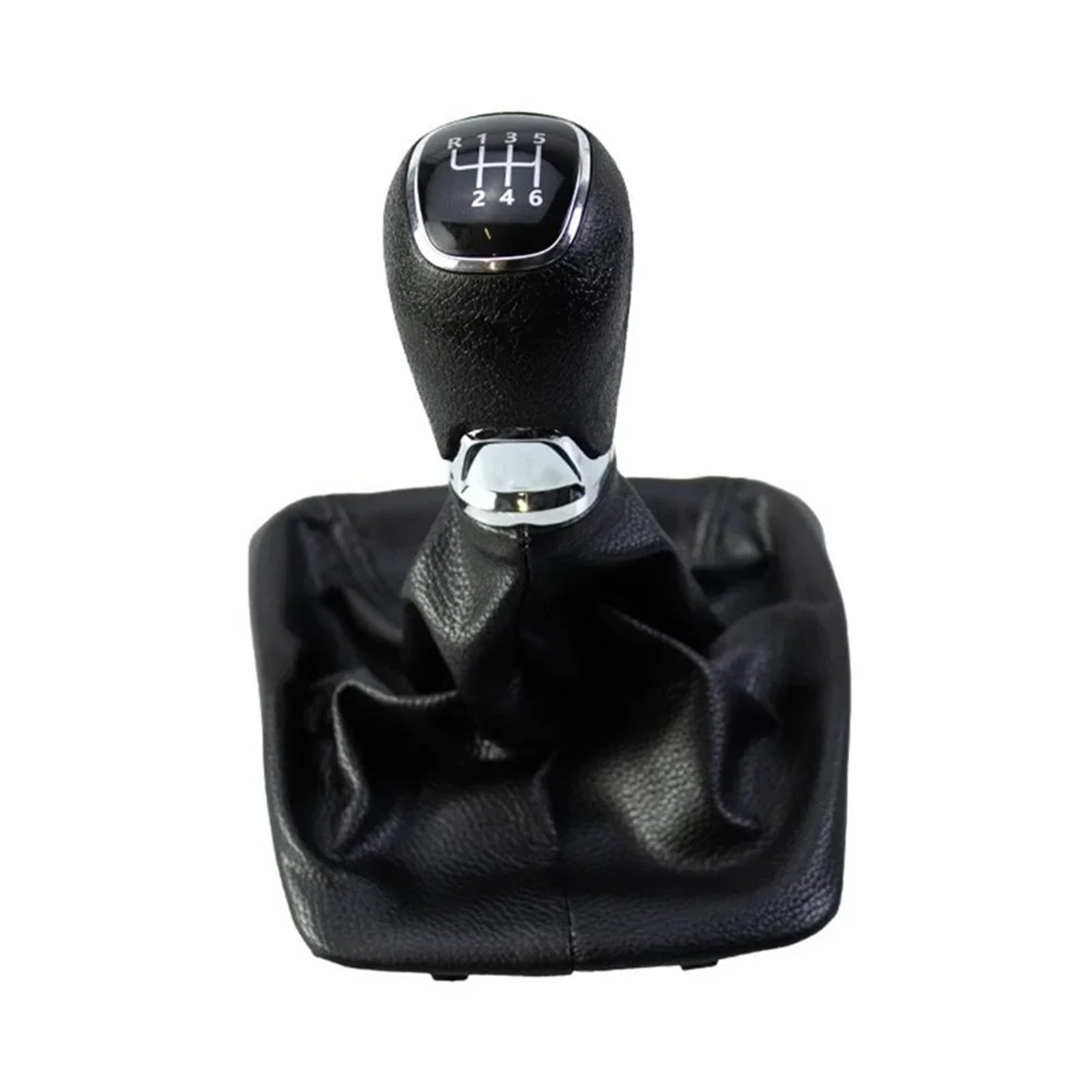 Bwsdmzjqrt 6 Speed Car Gear Shifter Knob For Skoda For Octavia 2004-2012 5/ Car Stick Gear Shift Knob With Pu Leather Gaiter Boot Cover Lever Change Knob(6 Speed)