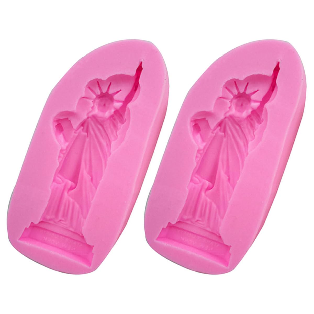 BETOOKY 2pcs Pink Silicone DIY Baking Molds Goddess Shape for Pudding, Jelly Cake Making, Food-Grade Muffin Lollipop Mold Suitable for Homemade Desserts