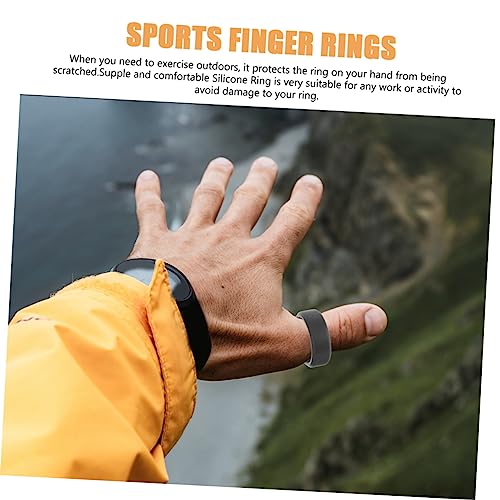 Anillos flexibles de silicona resistentes para deporte 10pcs miniatura 3