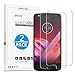 OMOTON Moto Z2 Play Screen Protector [2-Pack] Tempered Glass Screen Protector for Moto Z2 Play 5.5" [9H Hardness] [Crystal Clear] [Scratch Resist] [Bubble Free]